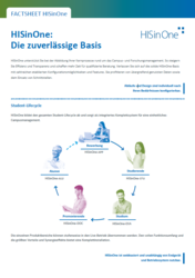 Foto des Factsheet zu HISinOne