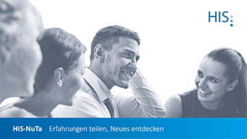 Bild von drei Frauen und einem Mann welches thematisch für die Nutzertagung steht