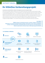 Foto des Factsheet zur HISinOne-Vorbereitung