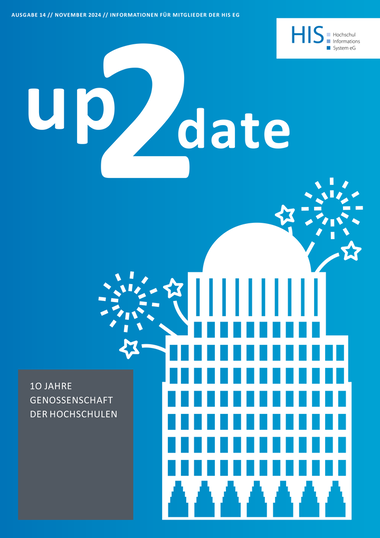 Titelseite der Ausgabe 14 des HIS-Magazins up2date