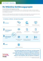 Foto des Factsheet zur HISinOne-Einführung